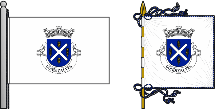 Bandeira e estandarte da antiga freguesia de Gondizalves - Gondizalves former civil parish, flag and banner Bandeira e estandarte da antiga freguesia de Gondizalves - Gondizalves former civil parish, flag and banner