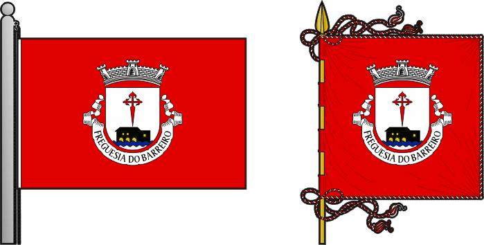 Bandeira e estandarte da antiga freguesia do Barreiro - Barreiro former civil parish, flag and banner