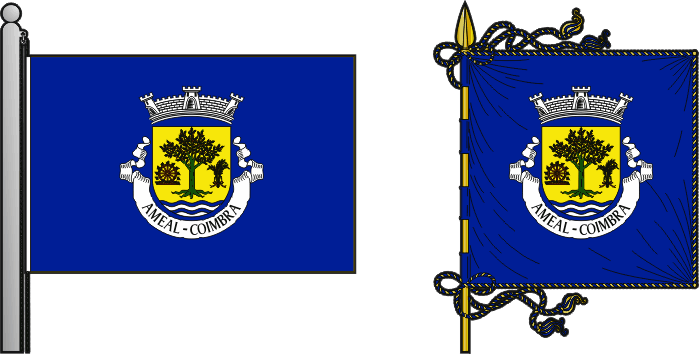 Bandeira e estandarte da antiga freguesia de Ameal - Ameal former civil parish, flag and banner Bandeira e estandarte da antiga freguesia de Ameal - Ameal former civil parish, flag and banner