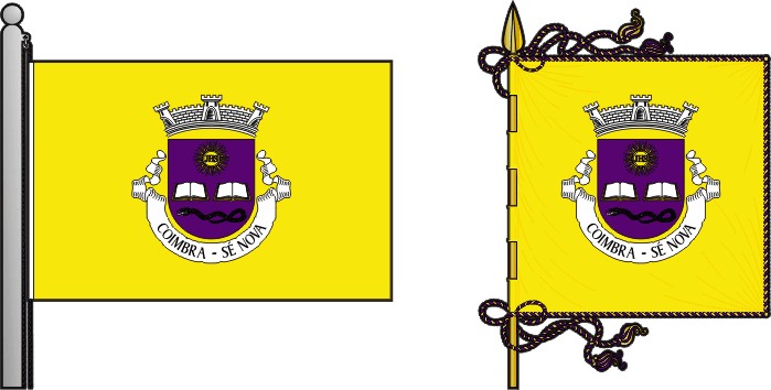 Bandeira e estandarte da antiga freguesia de Coimbra (Sé Nova) - Coimbra (Sé Nova) former civil parish, flag and banner