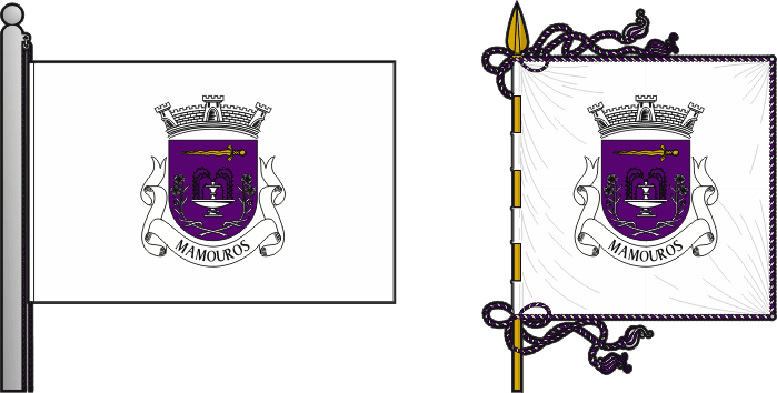 Bandeira e estandarte da antiga freguesia de Mamouros - Mamouros former civil parish, flag and banner