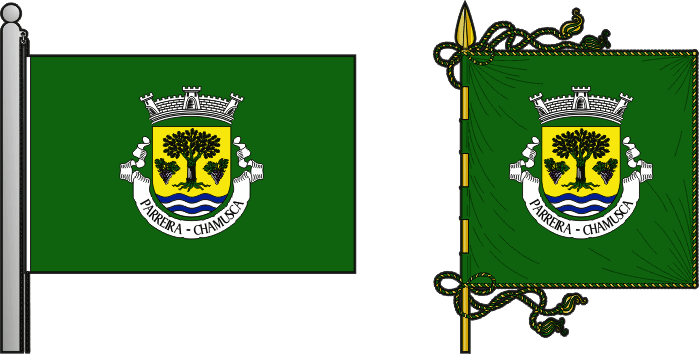 Bandeira e estandarte da antiga freguesia de Parreira - Parreira former civil parish, flag and banner Bandeira e estandarte da antiga freguesia de Parreira - Parreira former civil parish, flag and banner