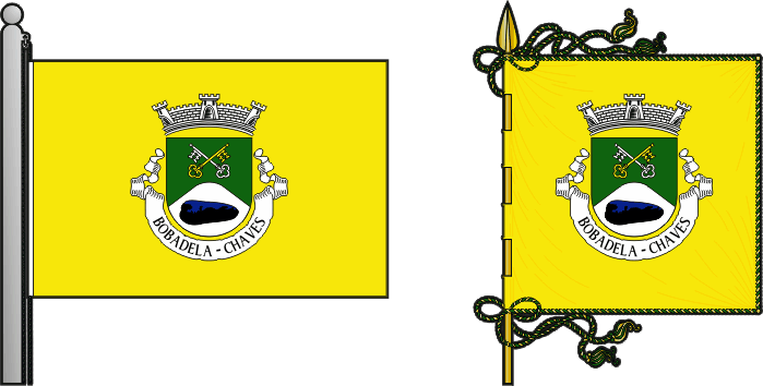 Bandeira e estandarte da antiga freguesia de Bobadela - Bobadela former civil parish, flag and banner