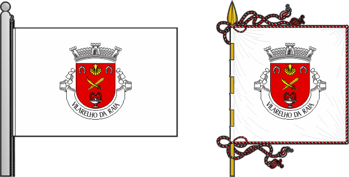 Bandeira da freguesia de Vilarelho da Raia - Vilarelho da Raia civil parish flag and banner Bandeira da freguesia de Vilarelho da Raia - Vilarelho da Raia civil parish flag and banner