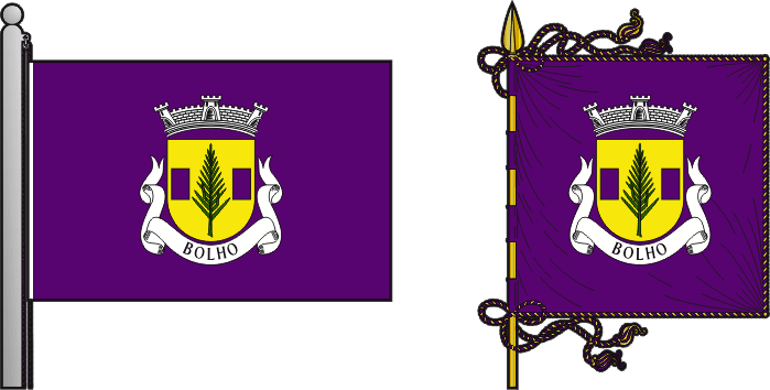 Bandeira e estandarte da antiga freguesia de Bolho - Bolho former civil parish, flag and banner Bandeira e estandarte da antiga freguesia de Bolho - Bolho former civil parish, flag and banner