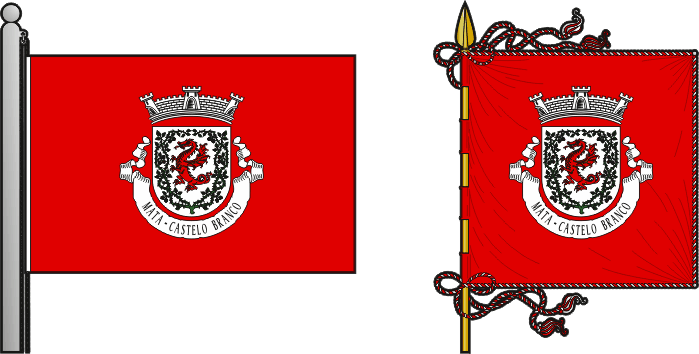 Bandeira e estandarte da antiga freguesia de Mata - Mata former civil parish, flag and banner Bandeira e estandarte da antiga freguesia de Mata - Mata former civil parish, flag and banner