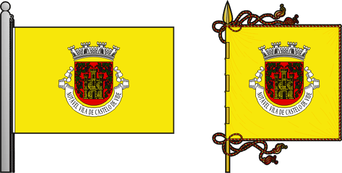 Bandeira e estandarte do Município de Castelo de Vide - Castelo de Vide municipal flag and banner Bandeira e estandarte do Município de Castelo de Vide - Castelo de Vide municipal flag and banner