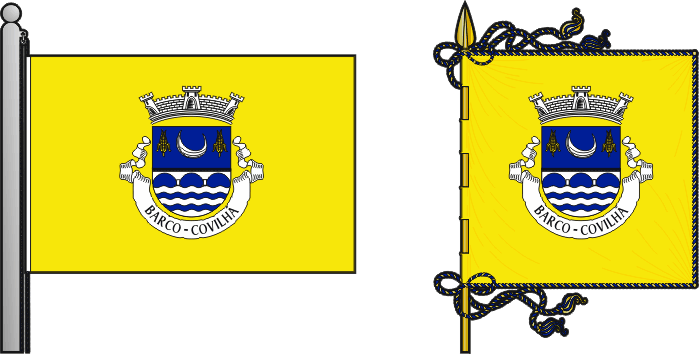 Bandeira e estandarte da antiga freguesia de Barco - Barco former civil parish, flag and banner Bandeira e estandarte da antiga freguesia de Barco - Barco former civil parish, flag and banner