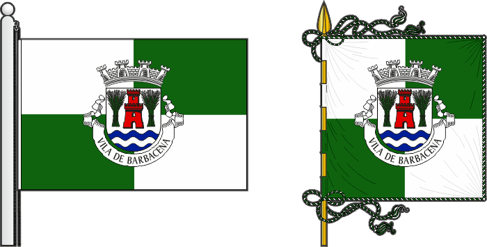 Proposta de bandeira e estandarte da antiga freguesia de Barbacena - Barbacena former civil parish, flag and banner, proposal Proposta de bandeira e estandarte da antiga freguesia de Barbacena - Barbacena former civil parish, flag and banner, proposal