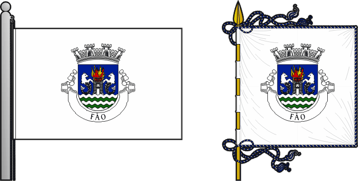 Bandeira e estandarte da antiga freguesia de Fão - Fão former civil parish, flag and banner Bandeira e estandarte da antiga freguesia de Fão - Fão former civil parish, flag and banner