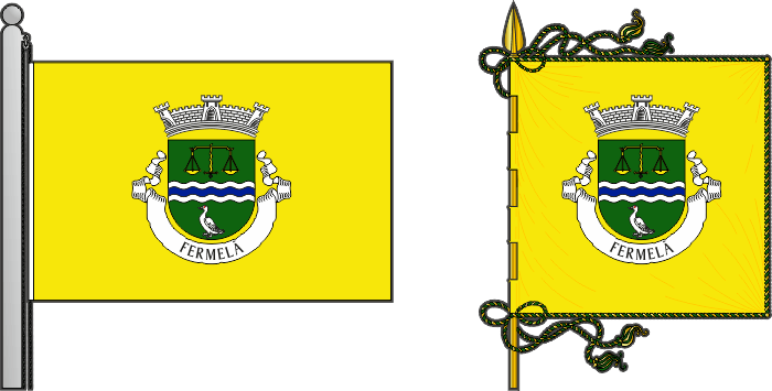 Bandeira e estandarte da antiga freguesia de Fermelã - Fermelã former civil parish, flag and banner Bandeira e estandarte da antiga freguesia de Fermelã - Fermelã former civil parish, flag and banner