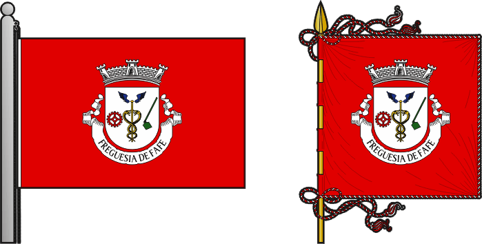 Bandeira e estandarte da freguesia de Fafe - Fafe civil parish, flag and banner Bandeira e estandarte da freguesia de Fafe - Fafe civil parish, flag and banner