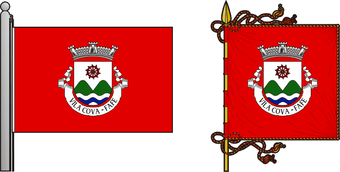Bandeira e estandarte da antiga freguesia de Vila Cova - Vila Cova former civil parish, flag and banner Bandeira e estandarte da antiga freguesia de Vila Cova - Vila Cova former civil parish, flag and banner