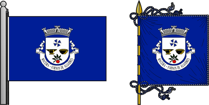 Bandeira e estandarte da freguesia de Maceira - Maceira civil parish, flag and banner