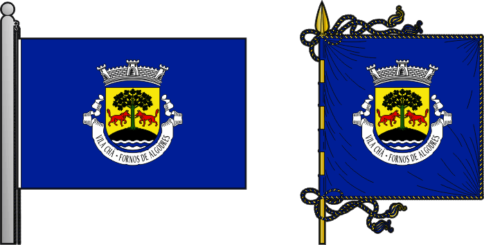 Bandeira e estandarte da antiga freguesia de Vila Chã - Vila Chã former civil parish, flag and banner