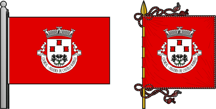 Bandeira e estandarte da antiga freguesia de Colmeal - Colmeal former civil parish, flag and banner Bandeira e estandarte da antiga freguesia de Colmeal - Colmeal former civil parish, flag and banner