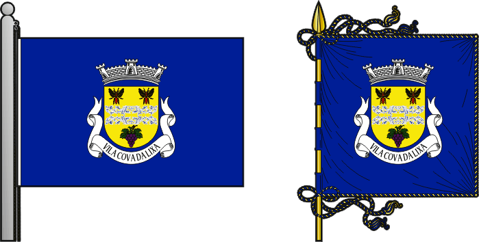Bandeira e estandarte da antiga freguesia de Vila Cova da Lixa - Vila Cova da Lixa former civil parish, flag and banner