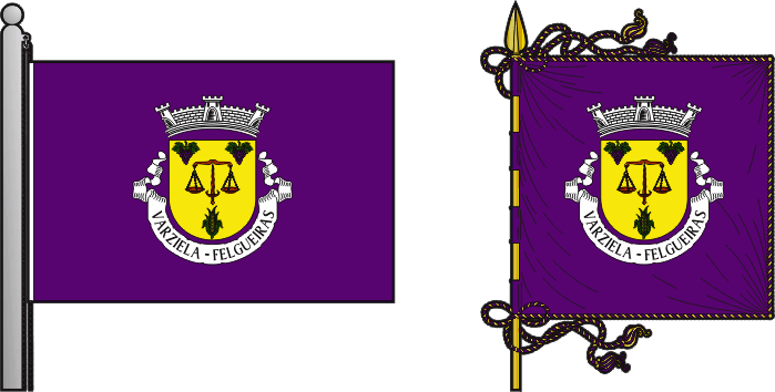 Bandeira e estandarte da antiga freguesia de Varziela - Varziela former civil parish, flag and banner Bandeira e estandarte da antiga freguesia de Varziela - Varziela former civil parish, flag and banner