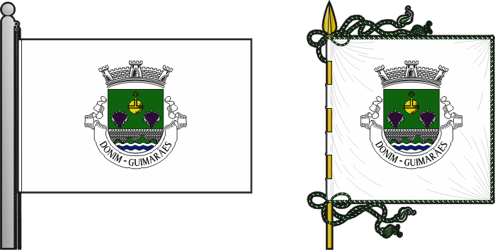 Bandeira e estandarte da antiga freguesia de Donim - Donim former civil parish, flag and banner