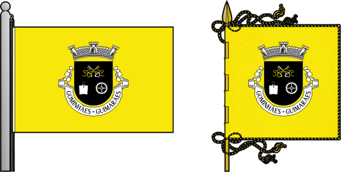 Bandeira e estandarte da antiga freguesia de Gominhães - Gominhães former civil parish, flag and banner Bandeira e estandarte da antiga freguesia de Gominhães - Gominhães former civil parish, flag and banner