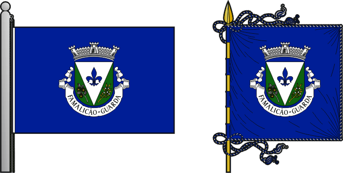 Bandeira e estandarte da freguesia de Famalicão - Famalicão civil parish, flag and banner Bandeira e estandarte da freguesia de Famalicão - Famalicão civil parish, flag and banner