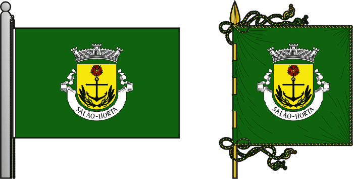 Bandeira e estandarte da freguesia de Salão - Salão civil parish, flag and banner Bandeira e estandarte da freguesia de Salão - Salão civil parish, flag and banner