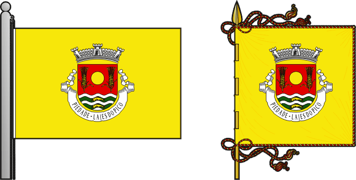 Bandeira e estandarte da freguesia de Piedade - Piedade civil parish, flag and banner Bandeira e estandarte da freguesia de Piedade - Piedade civil parish, flag and banner
