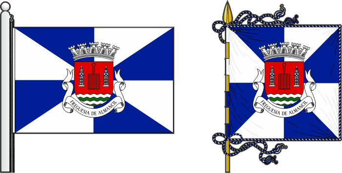 Bandeira e estandarte do Município de Loulé - Loulé municipal flag and banner Bandeira e estandarte do Município de Loulé - Loulé municipal flag and banner