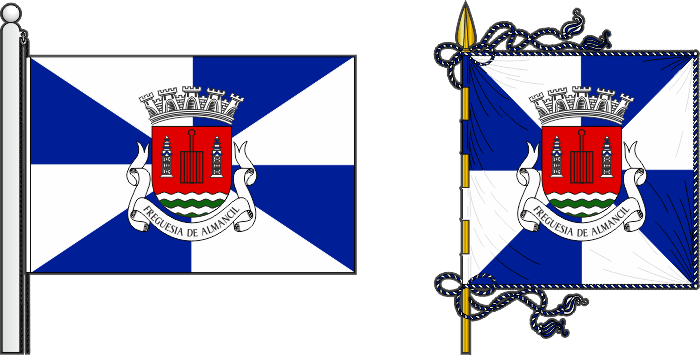 Bandeira e estandarte do Município de Loulé - Loulé municipal flag and banner Bandeira e estandarte do Município de Loulé - Loulé municipal flag and banner