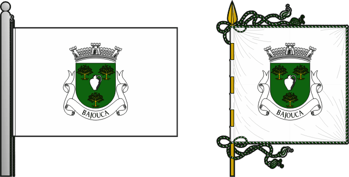 Bandeira e estandarte da freguesia de Bajouca - Bajouca civil parish, flag and banner