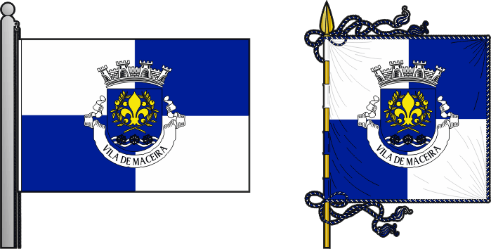 Bandeira e estandarte da freguesia de Maceira - Maceira civil parish, flag and banner