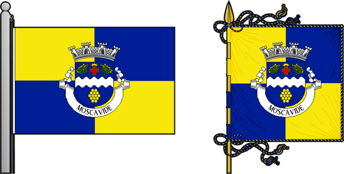 Bandeira e estandarte da antiga freguesia de Moscavide - Moscavide former civil parish, flag and banner