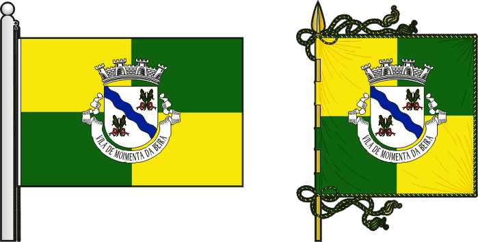 Bandeira e estandarte do Município de Moimenta da Beira - Moimenta da Beira municipal flag and banner Bandeira e estandarte do Município de Moimenta da Beira - Moimenta da Beira municipal flag and banner