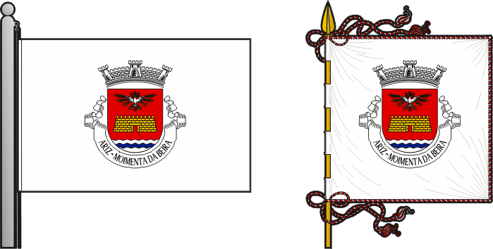 Bandeira e estandarte da antiga freguesia de Ariz - Ariz former civil parish, flag and banner Bandeira e estandarte da antiga freguesia de Ariz - Ariz former civil parish, flag and banner
