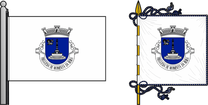 Bandeira e estandarte da freguesia de Moimenta da Beira - Moimenta da Beira civil parish, flag and banner Bandeira e estandarte da freguesia de Moimenta da Beira - Moimenta da Beira civil parish, flag and banner