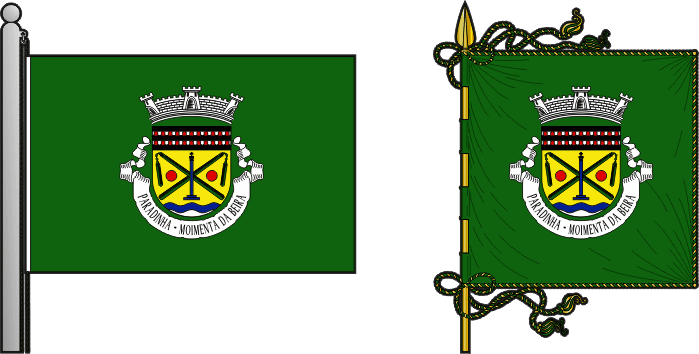 Bandeira e estandarte da antiga freguesia de Paradinha - Paradinha former civil parish, flag and banner