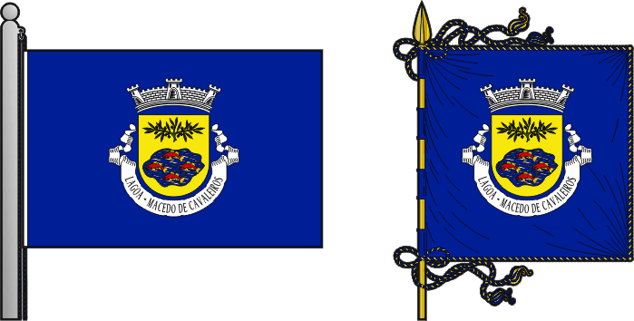Bandeira e estandarte da freguesia de Lagoa - Lagoa civil parish, flag and banner Bandeira e estandarte da freguesia de Lagoa - Lagoa civil parish, flag and banner
