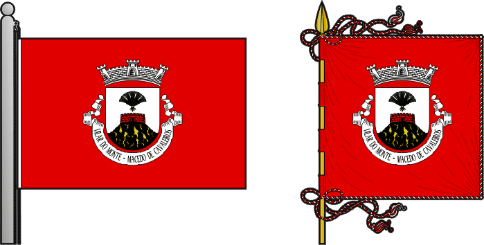 Bandeira e estandarte da antiga freguesia de Vilar do Monte - Vilar do Monte former civil parish, flag and banner Bandeira e estandarte da antiga freguesia de Vilar do Monte - Vilar do Monte former civil parish, flag and banner