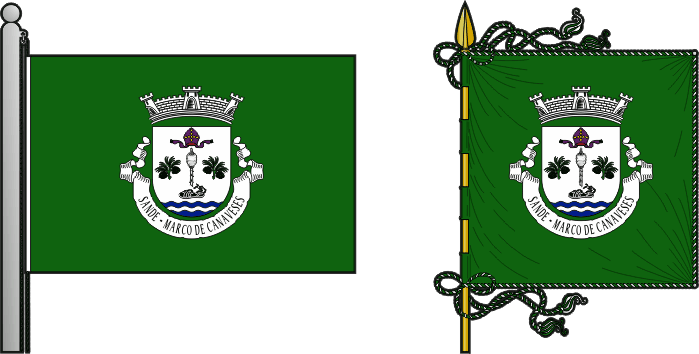 Bandeira e estandarte da antiga freguesia de Sande - Sande former civil parish, flag and banner Bandeira e estandarte da antiga freguesia de Sande - Sande former civil parish, flag and banner