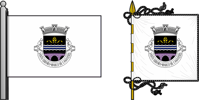 Bandeira e estandarte da antiga freguesia de Santo Isidoro - Santo Isidoro former civil parish, flag and banner Bandeira e estandarte da antiga freguesia de Santo Isidoro - Santo Isidoro former civil parish, flag and banner