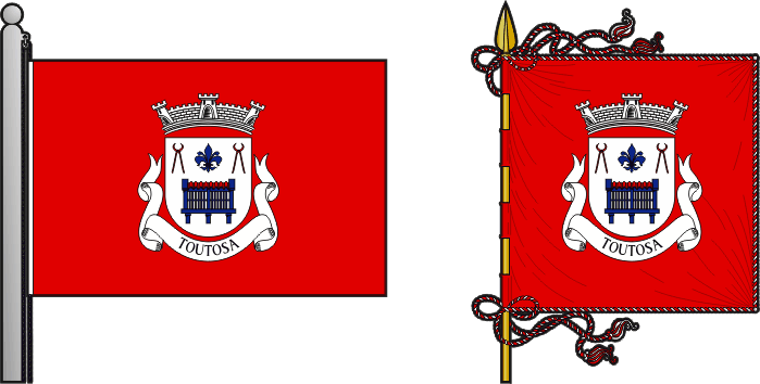 Bandeira e estandarte da antiga freguesia de Toutosa - Toutosa former civil parish, flag and banner Bandeira e estandarte da antiga freguesia de Toutosa - Toutosa former civil parish, flag and banner
