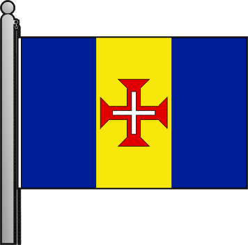 Bandeira da Região Autónoma da Madeira - Madeira autonpmpus region flag Bandeira da Região Autónoma da Madeira - Madeira autonpmpus region flag
