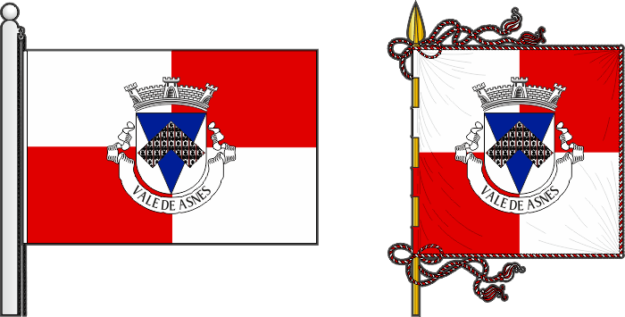 Bandeira e estandarte da freguesia de Vale de Asnes - Vale de Asnes civil parish, flag and banner Bandeira e estandarte da freguesia de Vale de Asnes - Vale de Asnes civil parish, flag and banner