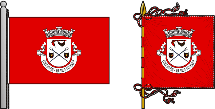 Bandeira e estandarte da antiga freguesia de Constantim - Constantim former civil parish, flag and banner