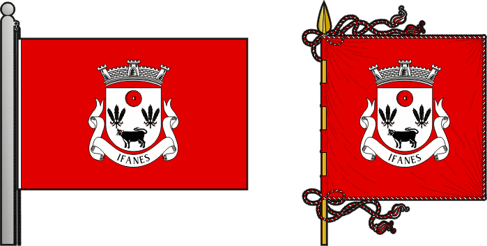 Bandeira e estandarte da antiga freguesia de Ifanes - Ifanes former civil parish, flag and banner