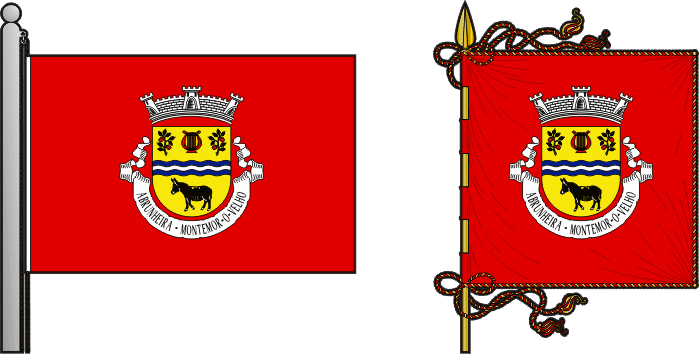 Bandeira e estandarte da antiga freguesia de Abrunheira - Abrunheira former civil parish, flag and banner