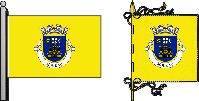 Bandeira e estandarte do Município de Mourão - Mourão municipal flag and banner Bandeira e estandarte do Município de Mourão - Mourão municipal flag and banner