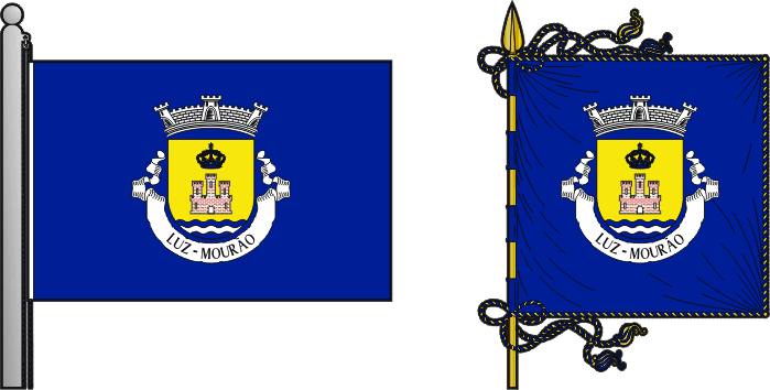 Bandeira e estandarte da freguesia de Luz - Luz civil parish, flag and banner Bandeira e estandarte da freguesia de Luz - Luz civil parish, flag and banner