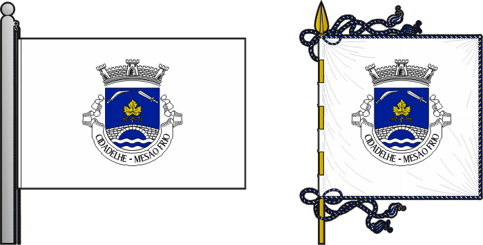 Bandeira e estandarte da freguesia de Cidadelhe - Cidadelhe civil parish, flag and banner Bandeira e estandarte da freguesia de Cidadelhe - Cidadelhe civil parish, flag and banner