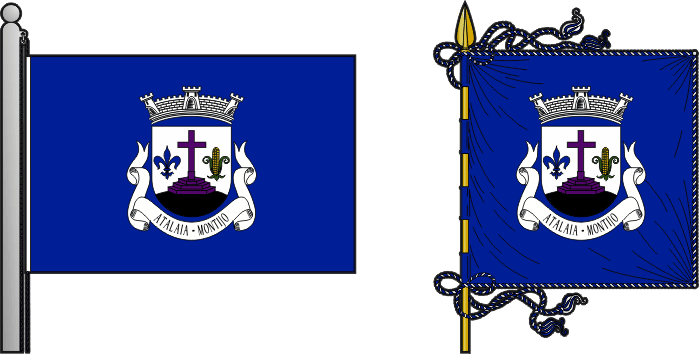 Bandeira e estandarte da antiga freguesia de Atalaia - Atalaia former civil parish, flag and banner Bandeira e estandarte da antiga freguesia de Atalaia - Atalaia former civil parish, flag and banner